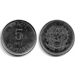 (606) Brasil. 1987. 5 Cruzados (EBC)