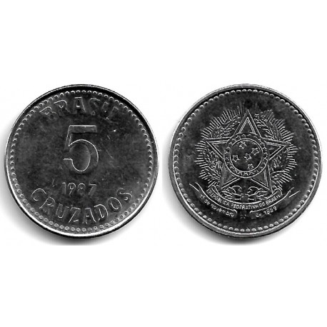 (606) Brasil. 1987. 5 Cruzados (EBC)