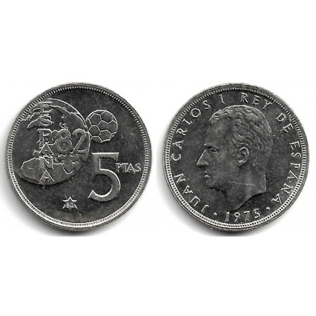 España. 1975*(80). 5 Pesetas (SC) ERROR MUNDIAL