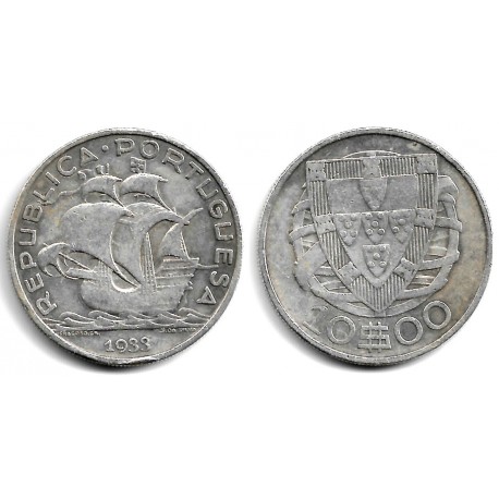 (582) Portugal. 1933. 10 Escudos (MBC-)