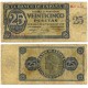 Estado Español. 1936. 25 Pesetas (BC) Serie B, Leves Roturas
