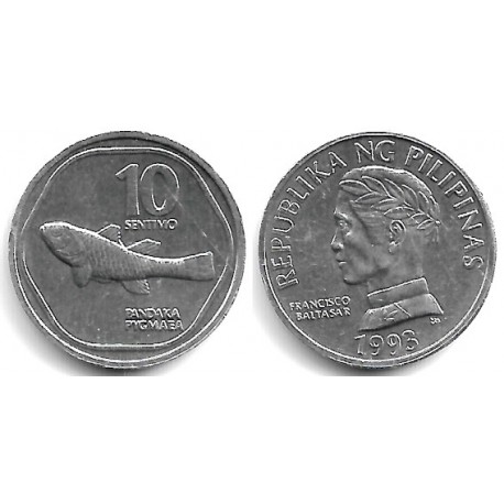 (240.2) Filipinas. 1993. 10 Sentimos (SC)