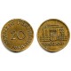 (2) Saarland. 1954. 20 Francs (MBC)