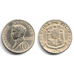 (198) Filipinas. 1972. 10 Sentimos (MBC+)