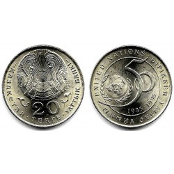 (12) Kazajstan. 1995. 20 Tenge (SC)