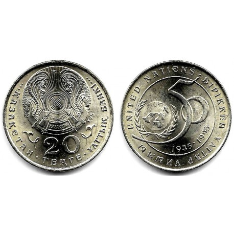 (12) Kazajstan. 1995. 20 Tenge (SC)