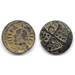 Felipe IV. 1634. Dinero (BC+) Ceca de Barcelona