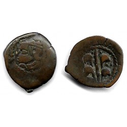 Carlos II. Sin Fecha Visible. Dinero (BC/BC-) Ceca de Valencia