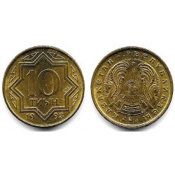 (3) Kazajstan. 1993. 10 Tyin (SC)