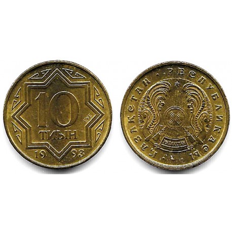 (3) Kazajstan. 1993. 10 Tyin (SC)