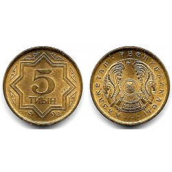 (2) Kazajstan. 1993. 5 Tiyin (SC)