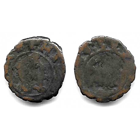 Felipe V. Sin Fecha Visible. Dinero (RC+) Ceca de Zaragoza