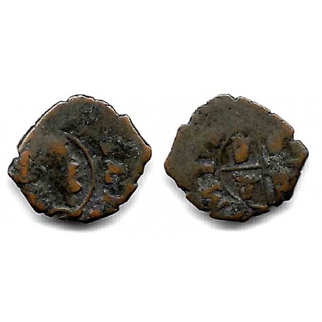 Felipe V. Sin Fecha Visible. Dinero (RC+) Ceca de Zaragoza