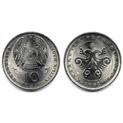 (10) Kazajstán. 1993. 10 Tenge (SC)