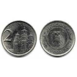 (181) Yugoslavia. 2000. 2 Dinara (SC)