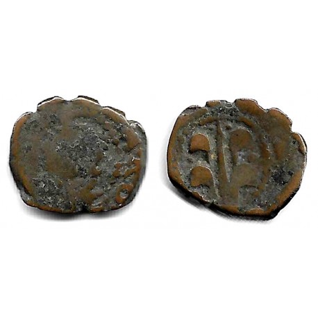 Felipe IV. Sin Fecha Visible. Dinero (RC) Ceca de Valencia