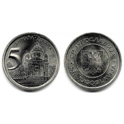 (182) Yugoslavia. 2000. 5 Dinara (SC)