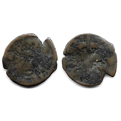 Felipe III. Sin Fecha Visible. Dinero (RC) Ceca de Valencia