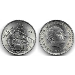 Estado Español. 1957*(67). 25 Pesetas (SC-)