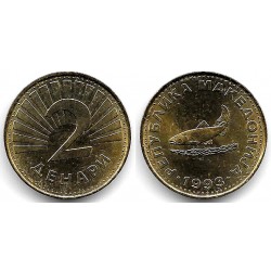 (3) Macedonia. 1993. 2 Denari (SC)