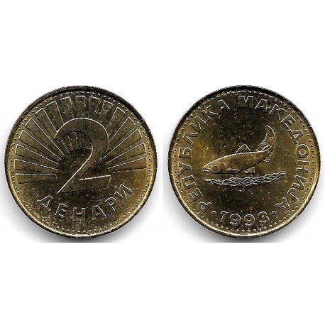 (3) Macedonia. 1993. 2 Denari (SC)