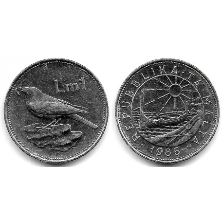 (82) Malta. 1986. 1 Lira (MBC+)