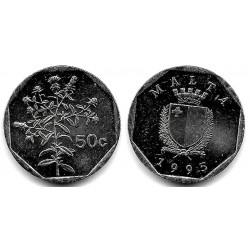 (98) Malta. 1995. 50 Cents (EBC+)