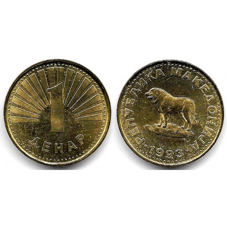(2) Macedonia. 1993. 1 Denar (SC)