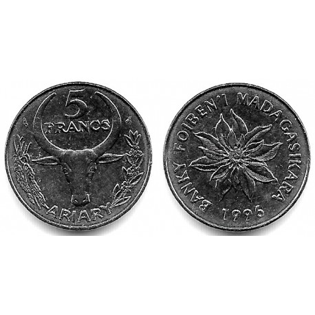 (21) Madagascar. 1996. 5 Francs (SC)