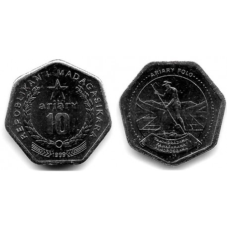 (27) Madagascar. 1999. 10 Francs (SC)