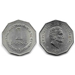 (229) Colombia. 1967. 1 Peso (EBC+)