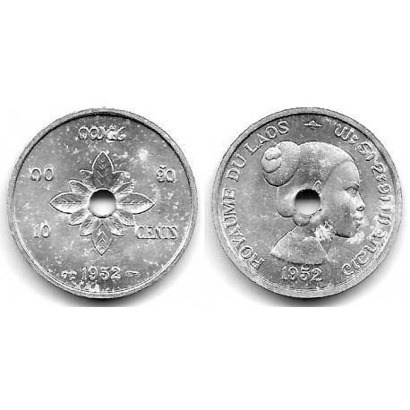 (4) Laos. 1952. 10 Cents (EBC)