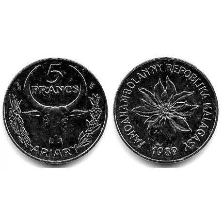(10) Madagascar. 1989. 5 Francs (SC)
