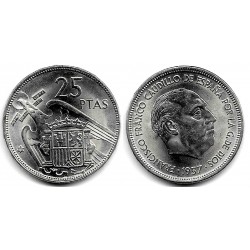 Estado Español. 1957*(69). 25 Pesetas (SC)