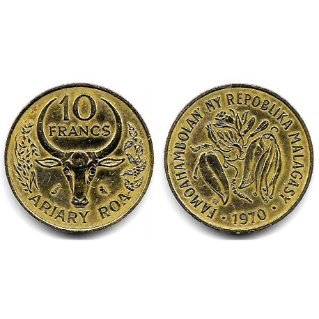 (11) Madagascar. 1970. 10 Francs (EBC)