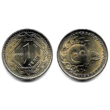 (6) Kazajstán. 1993. 1 Tenge (SC)
