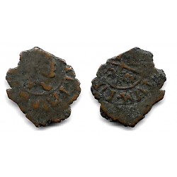 Felipe V. Sin Fecha Visible (171X). Dinero (RC+) Ceca de Zaragoza