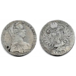 Austria. 1780. Thaler (BC) (Plata) Reacuñación Oficial
