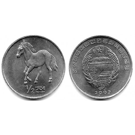 (183) Corea del Norte. 2002. ½ Chon (SC)
