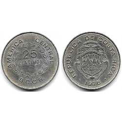 (188.1) Costa Rica. 1976. 25 Céntimos (MBC)
