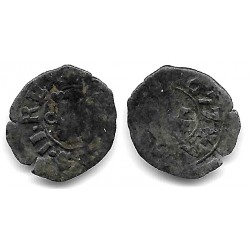 Carlos II. 1677. Dinero (BC) Ceca de Zaragoza CA