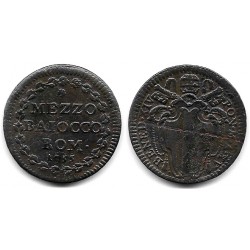 Ciudad del Vaticano. 1755. Mezzo Baiocco (MBC)