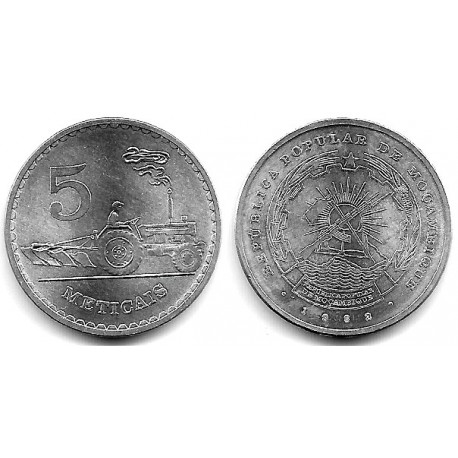 (101) Mozambique. 1982. 5 Meticais (SC)