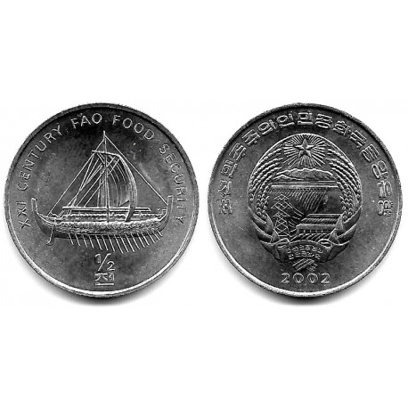 (192) Corea del Norte. 2002. ½ Chon (SC)