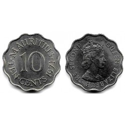 (33) Mauricio. 1971. 10 Cents (SC)