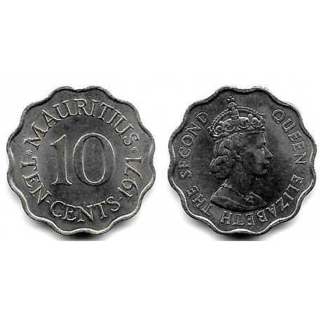 (33) Mauricio. 1971. 10 Cents (SC)