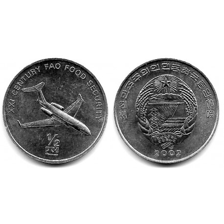 (194) Corea del Norte. 2002. ½ Chon (SC)