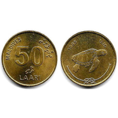 (72) Maldivas. 1995. 50 Laari (SC)