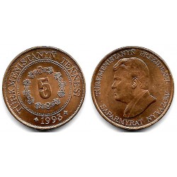 (2) Turkmenistán. 1993. 5 Tenge (SC)