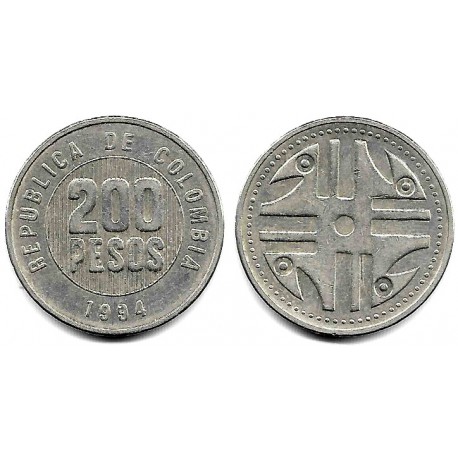 (287) Colombia. 1994. 200 Pesos (MBC)